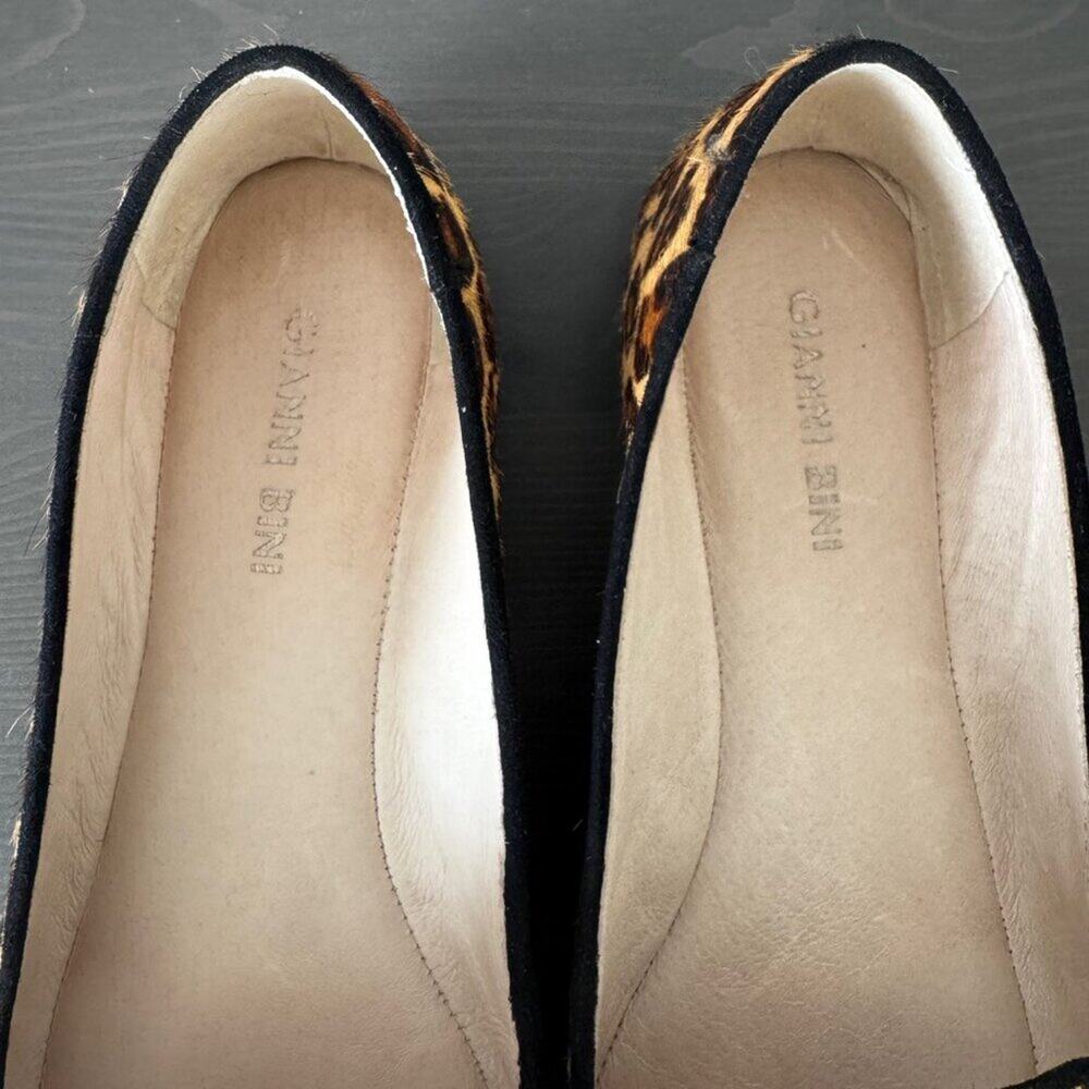 Gianni Bini | Cheetah Print Hide Leather Loafers Size 7 - Picture 10 of 11